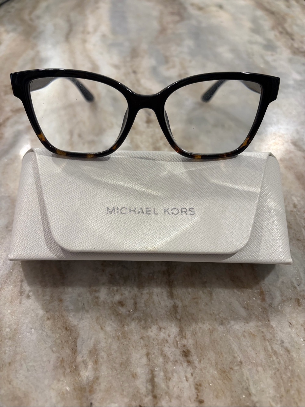 Michael Kors Women's Black Tortoiseshell Cat-Eye Glasses Frame mod Karlie I